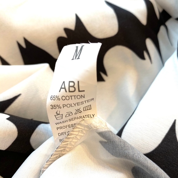 ABL Elastic Waist Open Back Blouse SZ M - Picture 5 of 5